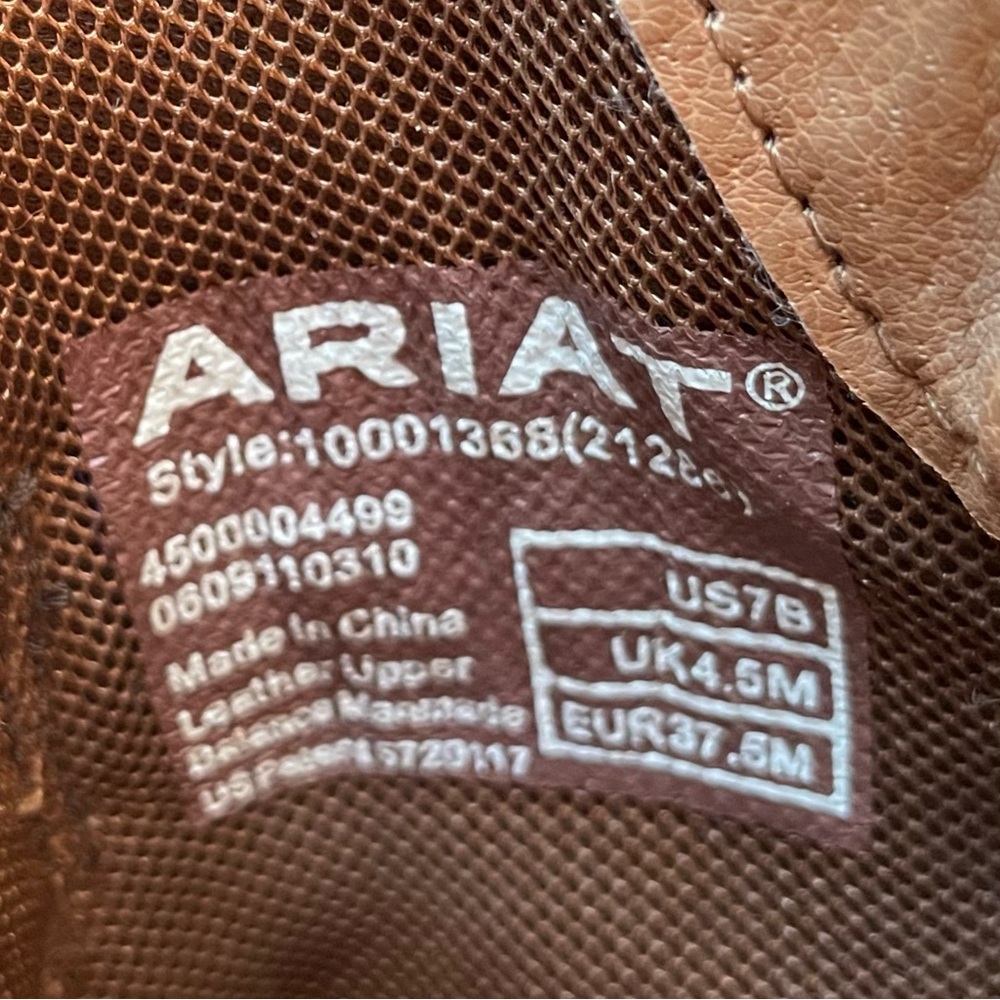 Ariat Dixie Women’s Brown Leather Cowgirl Boots Size 7B Average Width Cowboy - Picture 13 of 13